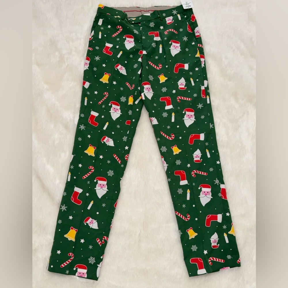 Men's OppoSuits NWT Festive Holiday Party 2 piece Santaboss Pant Suit, sz 40 - Picture 9 of 11